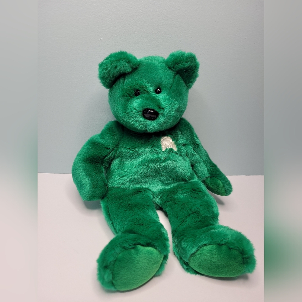 TY Beanie Buddy Buddies ERIN Shamrock Saint Patricks Day BEAR Plush 1998 Vintage